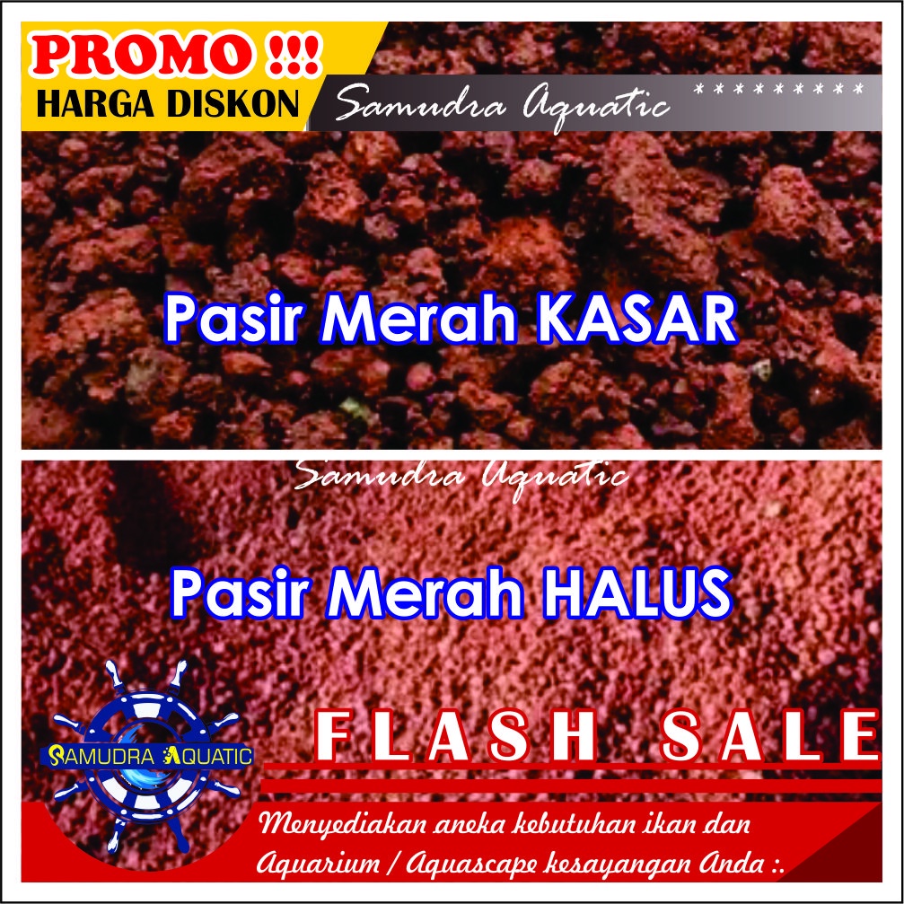 Pasir Hias MALANG MERAH 150gr, Pasir Merah Malang Pasir Aquarium Aquascape KEMASAN PREMIUM