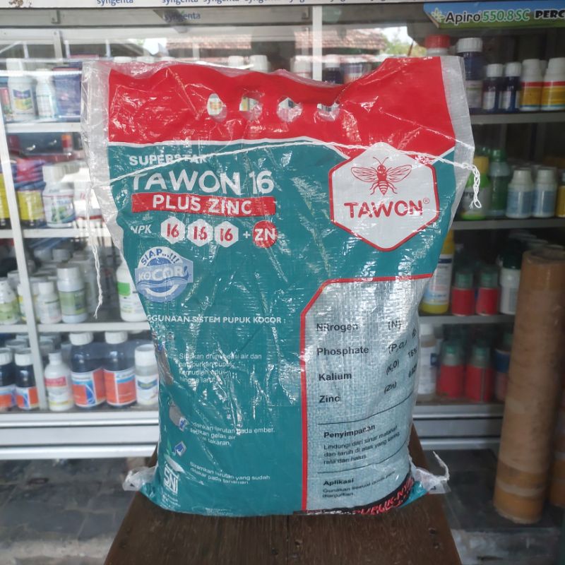 PUPUK MUTIARA NPK 16 16 16 + ZINK TAWON 5 KG