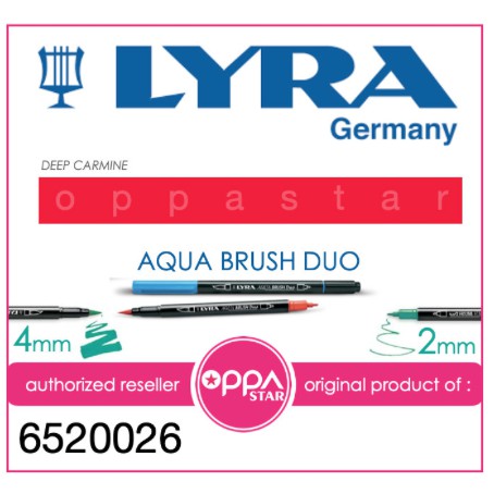 

Lyra Aqua Brush Duo Pen Deep Carmine 6520026