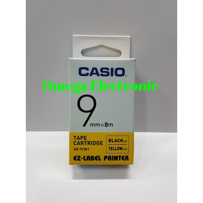 

Ez Label Printer Xr-9Yw1 9Mm Black On Yellow Tape Label Casio