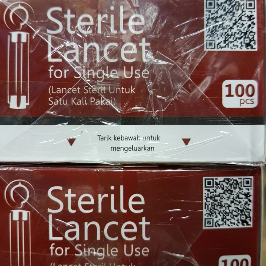 Jarum Ambil Darah isi 100 28G / Blood lancets Nanolet 28G GEA Medical / Sinocare 28G isi 50