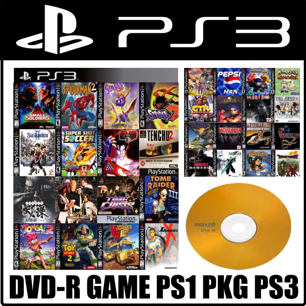 Game ps1 to ps3 pkg via dvd