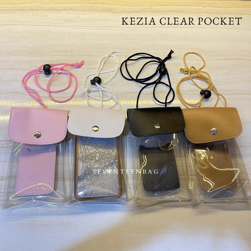 KEZIA CLEAR POCKET CASE PHONE KEKINIAN SEVENTEENBAGS