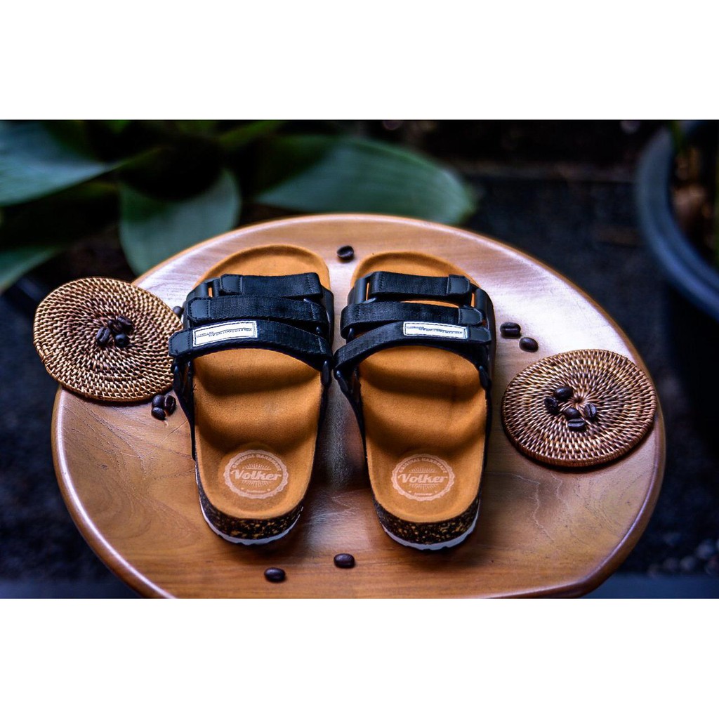 SANDAL KASUA;L PRIA / WANITA VOLKERFOOTWEAR ART ZOERO BLACK