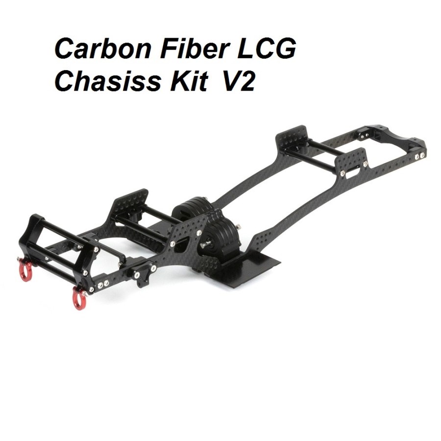 LCG Chassis Kit V2 Carbon Fiber 1/10 Rc Crawler Car Adventure