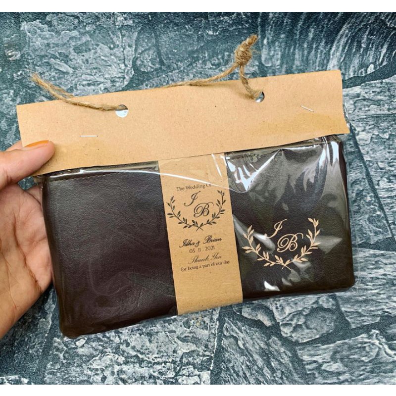 pouch vinyl rose top zipper souvenir pouch murah