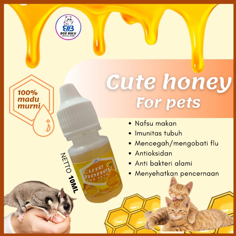 cute honey madu vitamin nafsu makan daya tahan tubuh kucing 10ml