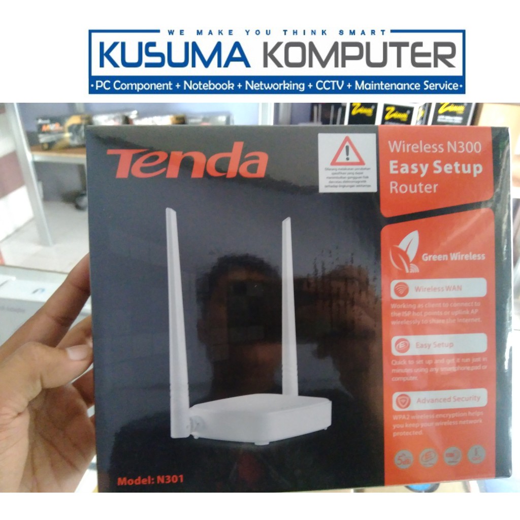 TENDA N301 Router Wireless 300Mbps Easy Setup Router Wifi