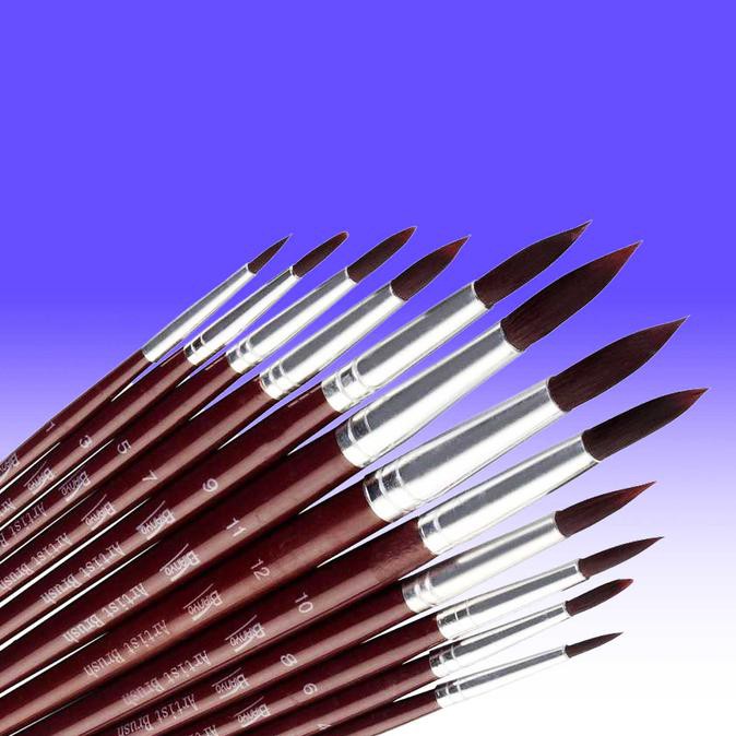 

[BISA BAYAR DITEMPAT] Kuas Bianyo Artist Brush set 12