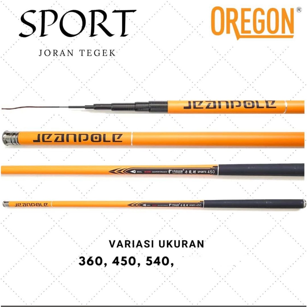 Oregon Sport Joran Tegek  360/450/540 Tongkat Pancing Mentah