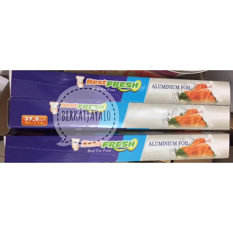 Aluminium Foil Sheet Best Fresh Lembaran 45cm x 7.6 meter