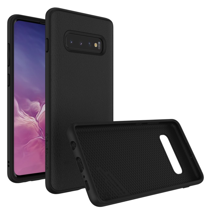 Rhinoshield Solidsuit Black Leather Casing For Galaxy S10/ S10 Plus