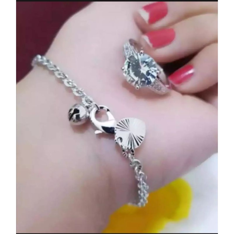 Gelang Tangan Nori Silver Free Cincin