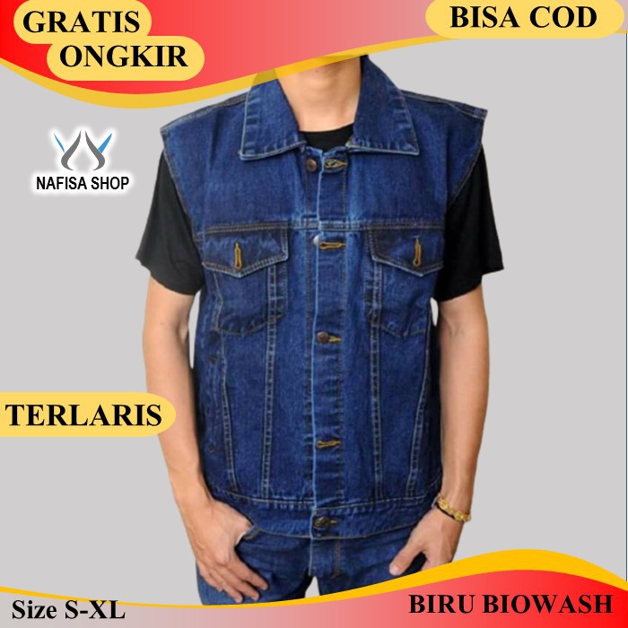 JAKET JEANS PRIA ROMPI ANAK MOTOR LEVIS MODEL STANDAR TEBAL MURAH BERKUALITAS KEKINIAN TMP116
