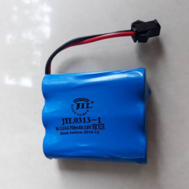 Baterai Rc Car Rock NiCd 700Mah 3.6v Batre Ni-Cd 3,6v Batere AA Socket