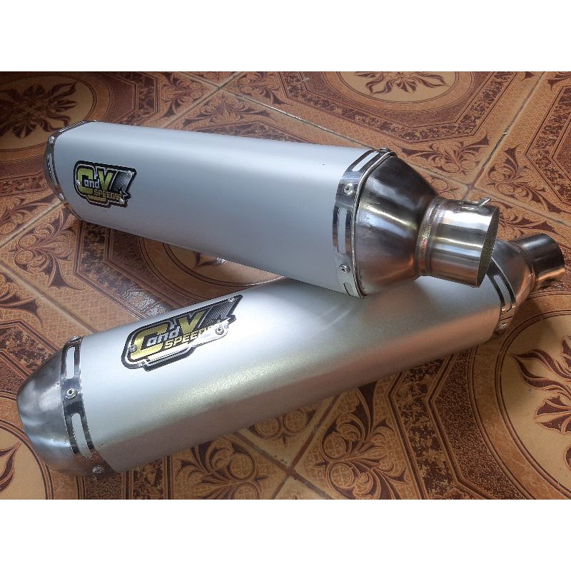 Silinser Knalpot Candy Speed 99 Original bahan Almunium tutup stenliss pnp cb gl mp tiger dll