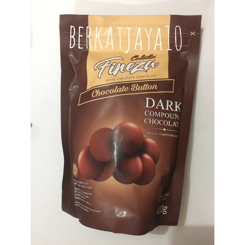 

Colatta Fineza Chocolate Button Murah Dark Coklat Compound 400 gr