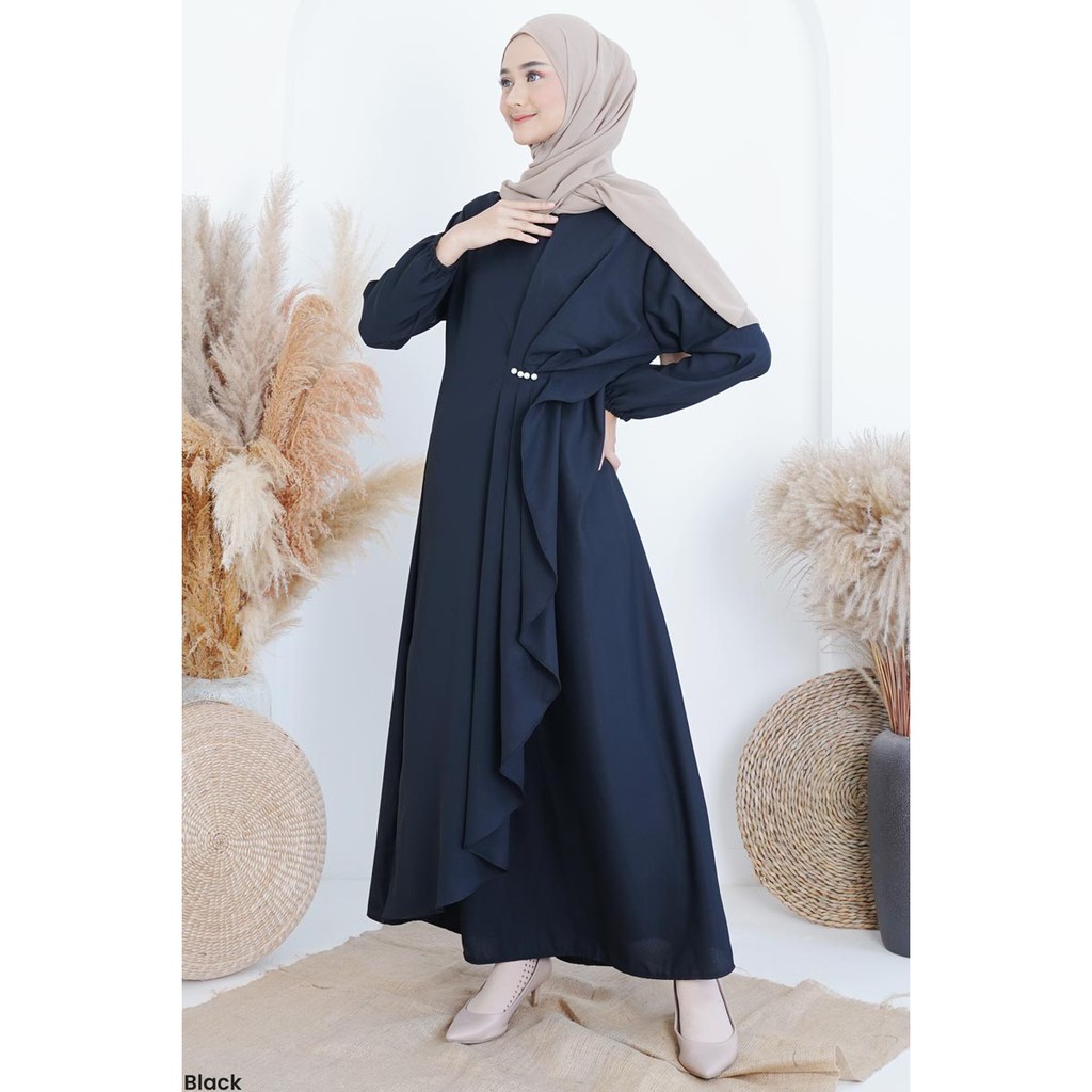 Draperry Dress Radwa Dress Wanita