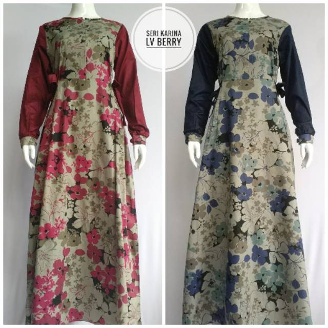 Gamis Katun Jepang Original Karina LV Jumbo Dan XL