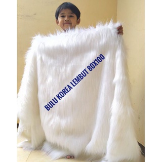 Alas foto bulu Korea lembut