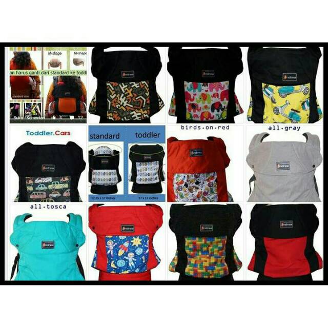 Andrea Baby Carrier SSC - Gendongan bayi SSC Andrea Toddler