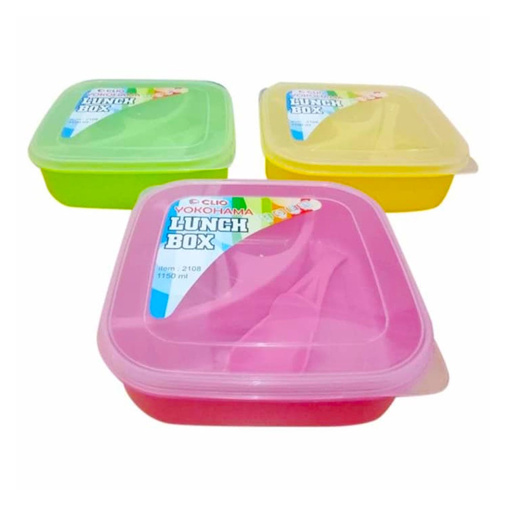 Kotak Makan Lunch Box Clio Yokohama - isi 1 pcs