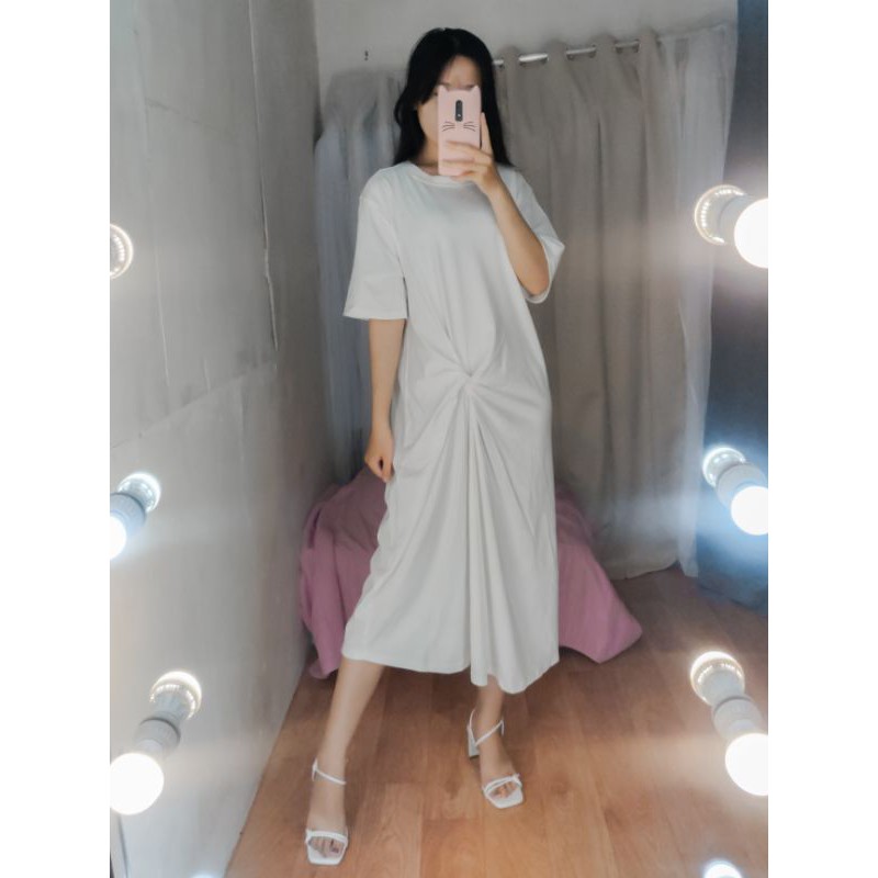 HYERIES SCOUT Dress / Dress Korea / Dress Casual / Loose Maxi Dress Oversize / Dress Panjang Jumbo