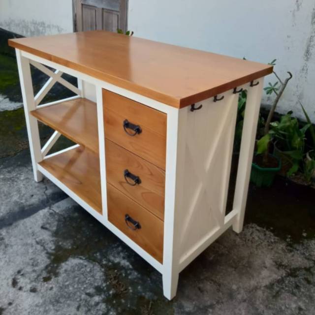 MEJA MINI BAR KOMBINASI