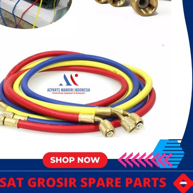 ✪ Selang Manifold R22 / R134 / R407 / R404 150cm satuan ◄