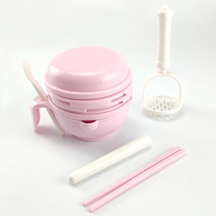 Halobaby Makanan Bayi Grinder Prosesor Mangkuk Penggiling Makanan Set Alat Makan Dan Menyusui