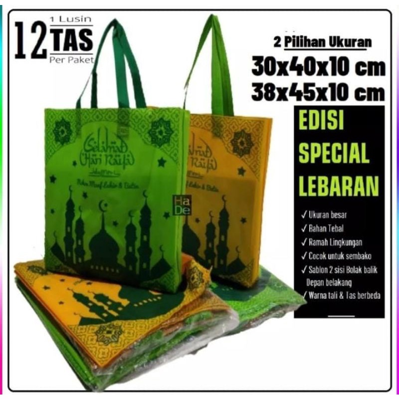 Tas Parcel lebaran lusinan isi 12pcs uk 38x45x10 terlaris