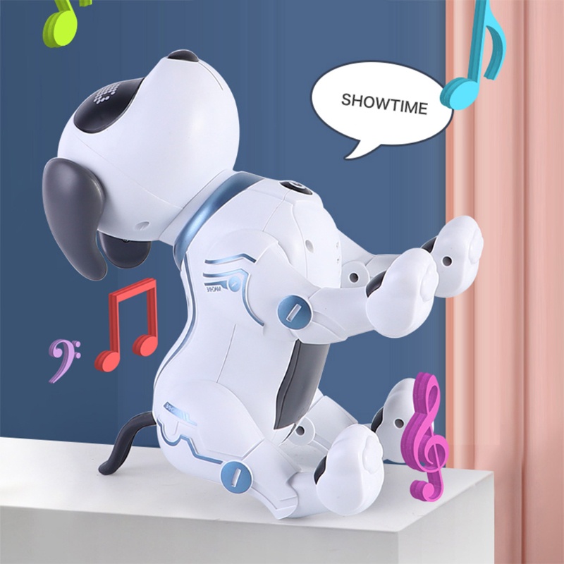 Mary Remote Control Anjing RC Robot Stunt Puppy Dancing Programmable Untuk Mainan Pintar Hadiah Interaktif