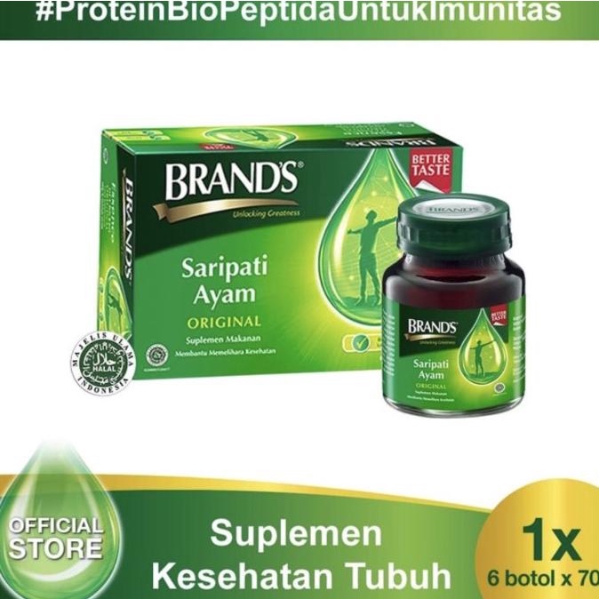 

[COD] Brand's sari pati ayam original 70gr isi 6botol [COD]