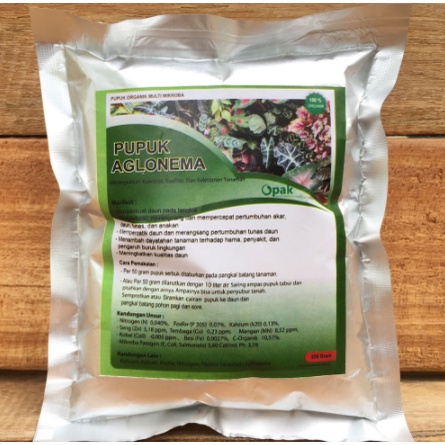 Pupuk Organik Aglonema Paket Terbaik Penumbuh Daun dan Bunga Agar Cepat Beranak Banyak Tunas Lebat