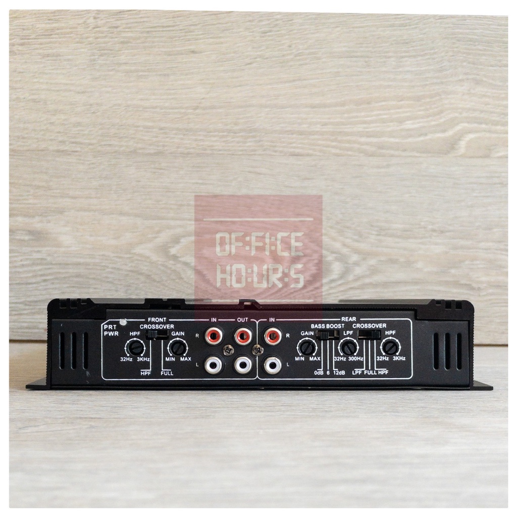 Power Amplifier 4 Channel Skeleton SKT-4435 Black and Silver