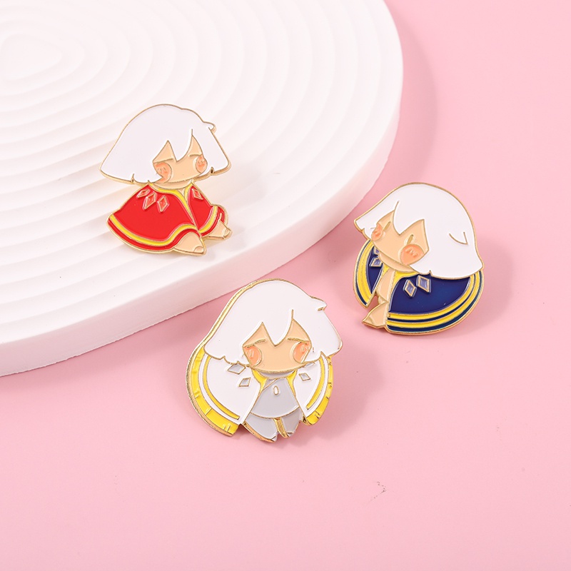 Bros Pin Desain Anime Perempuan Elves Untuk Hadiah Teman