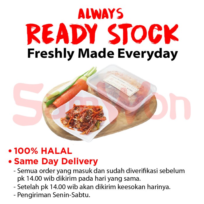 

MINUM-SIAP-DRINK-TO-READY- KIMCHI MIX SAWI WORTEL LOBAK FRESH 1000 GRAM SAMWON MAKANAN KOREA -READY-