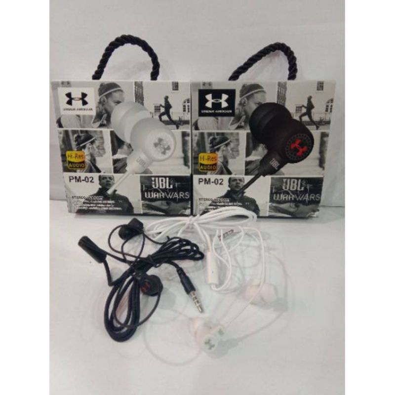 Headset Earphone JBL PM-02 Stereo -Handsfree Hf JBL PM-02 Stereo