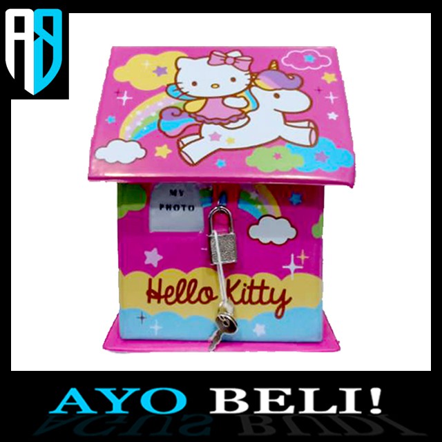 CRB Hello Kitty Celengan Rumah Besar Gembok Hello Kitty