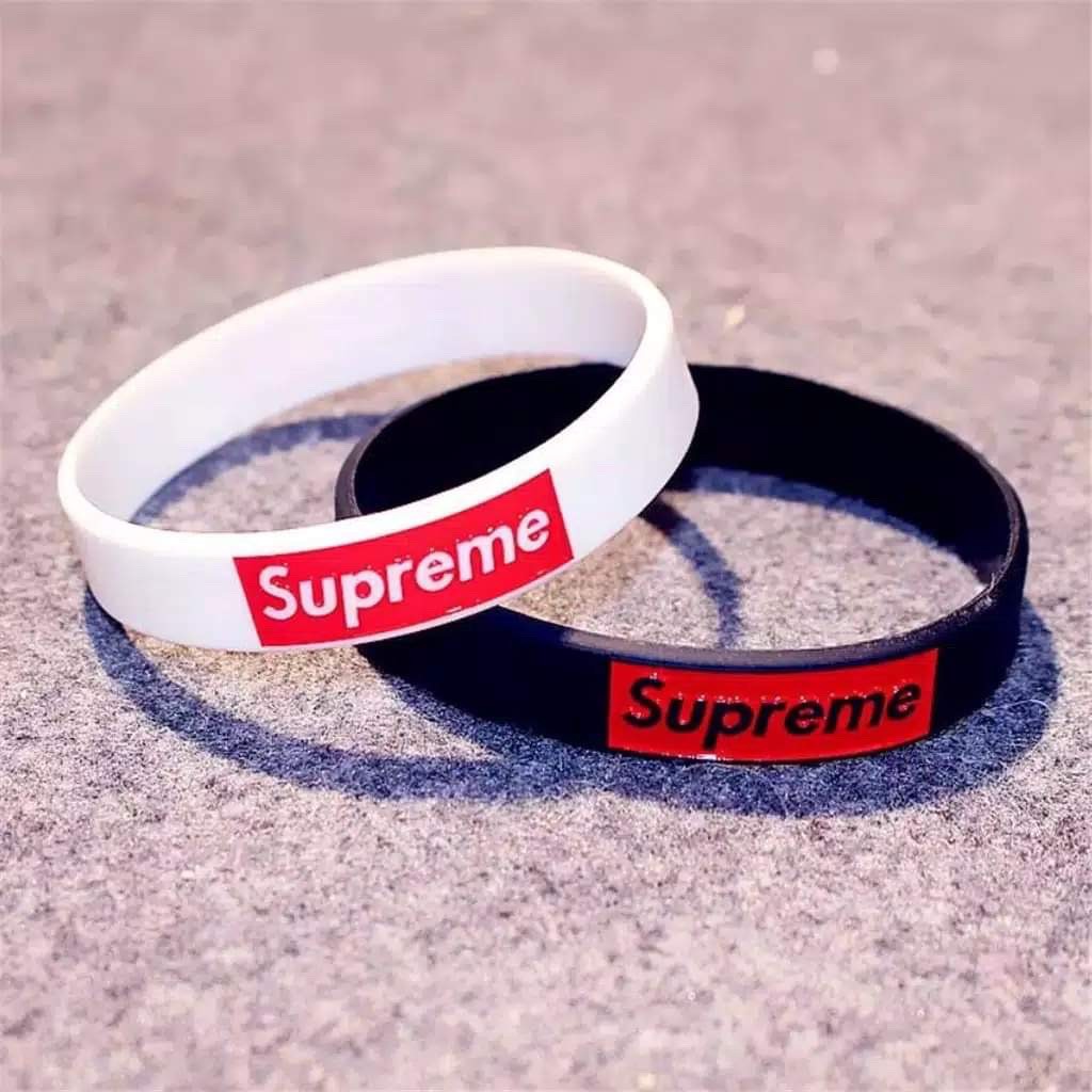 COD ORIGINAL-GELANG KARET SUPREME GELANG TANGAN CASUAL SPORT-BRACELET