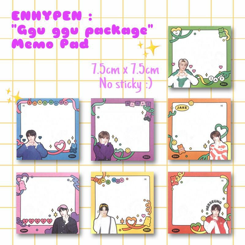 

Memopad enhypen ggu ggu package mini notes