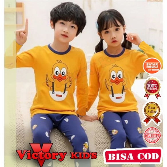 Victory kids setelan tangan panjang anak laki-laki/perempuan 1-10 tahun