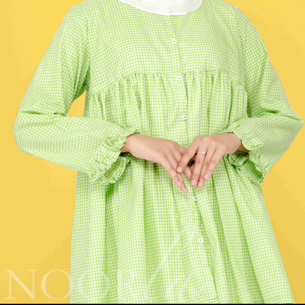 NOORLA - ARA BLOUSE / ATASAN / SHIRT / KEMEJA KOTAK-KOTAK
