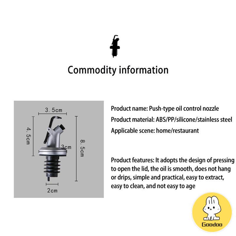 Tutup Botol Kecap Madu Sirup Minyak / Bottle Pourer Ada Tutup / Dumper Oli Anti Bocor -Doo