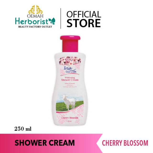 Victoria Iria Goat's Milk Shower Cream (Sabun Mandi) Cherry Blossom 250ml