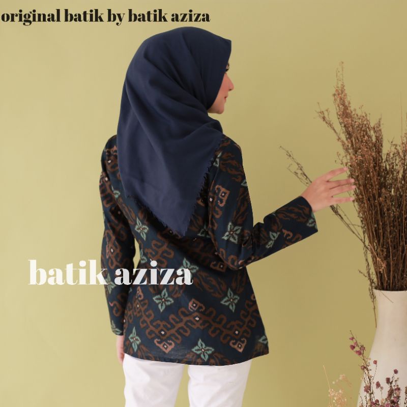 Outer Batik Blazer batik Wanita Lengan Panjang