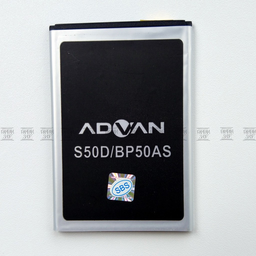 Baterai Advan S50D Original Double Power | Batre, Batrai, Battery, HP, Advance, BP-50AS