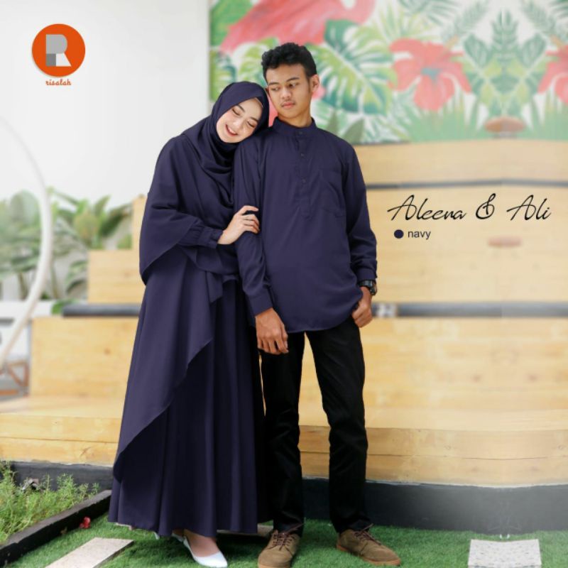 Gamis set aleena set by Risalah | gamis set only | gamis murah