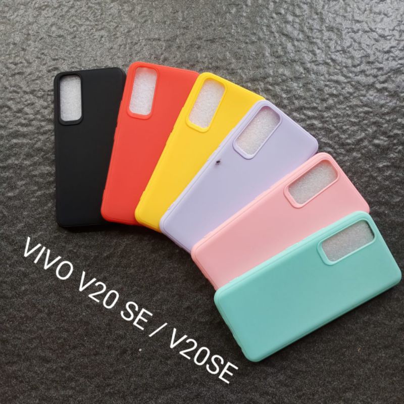 Soft Case Vivo V20 SE V20SE macaron warna softcase silikon silicon softshell