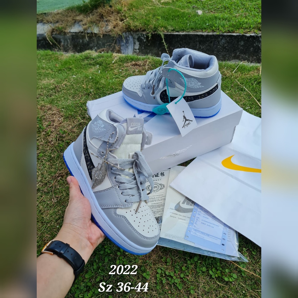 Sepatu Wanita Sneakers N1K  Jordan Air High 2022/ 2032SET PAPERBAG